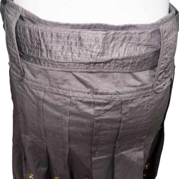 Esprit Women's Size 8 Pleated Boho Swing Skirt Embroidered Sequins NWT Flawed - Picture 10 of 12